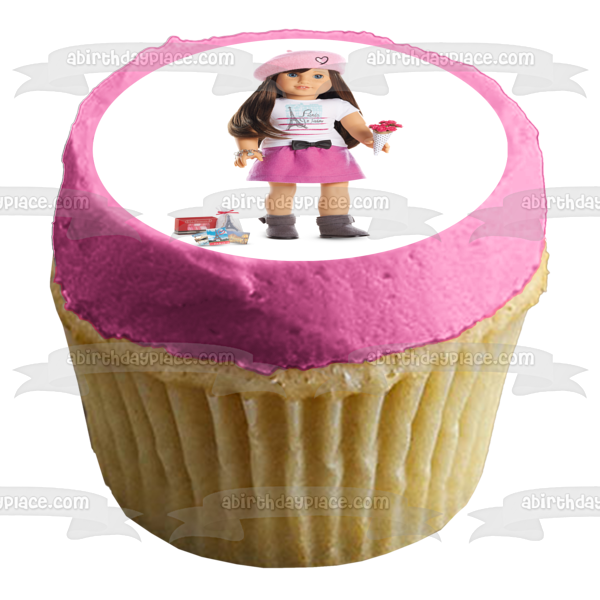 American Girl Fashion Doll Grace Edible Cake Topper Image ABPID00490