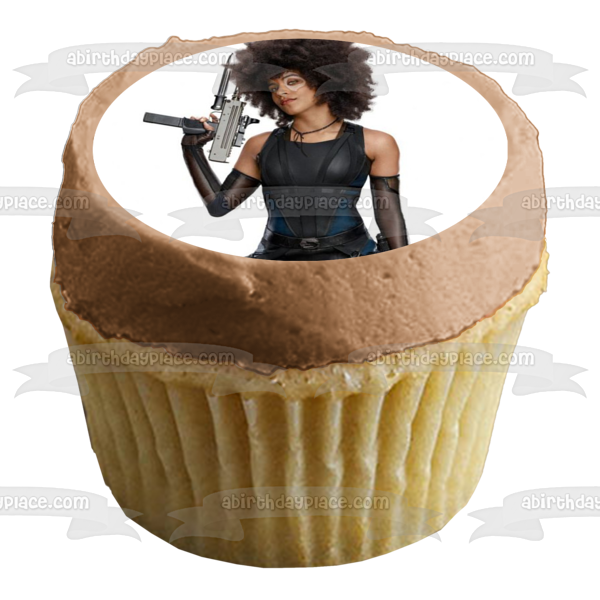 Deadpool Domino Edible Cake Topper Image ABPID00674