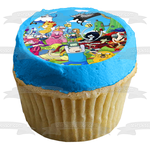Adventure Time  Finn Jake Princess Bubblegum and Marceline Edible Cake Topper Image ABPID00580