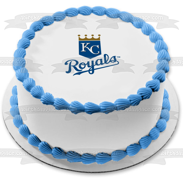 Kansas City Royals American Professional Baseball Team Logo Missouri MLB Edible Cake Topper Image ABPID00796