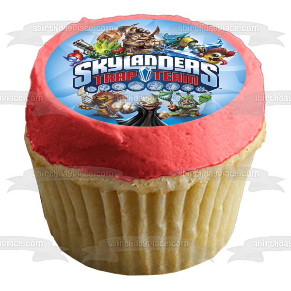 Skylanders Trap Team Mini-Jini and Food Fight Edible Cake Topper Image ABPID00852