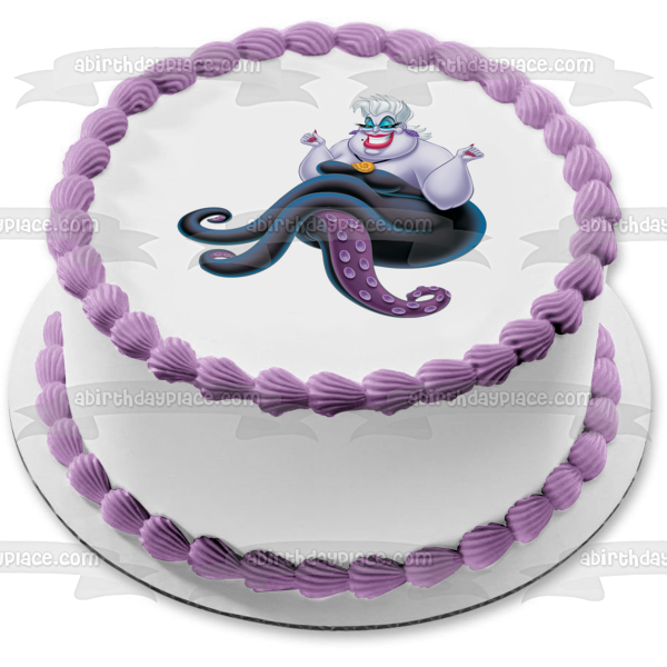 The Little Mermaid Ursula Edible Cake Topper Image ABPID01115