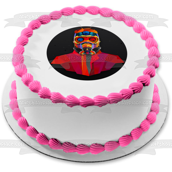 Star-Lord Superhero Interplanetary Policeman Edible Cake Topper Image ABPID01119