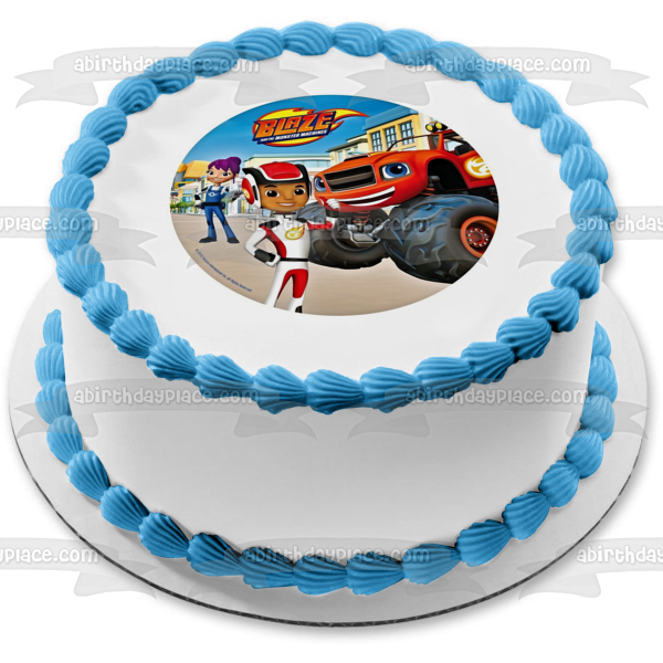 Blaze and the Monster Machines Aj Gabby Edible Cake Topper Image ABPID00948