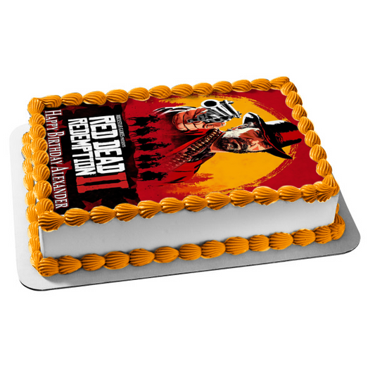 Red Dead Redemption 2 Edible Cake Topper Image ABPID00264