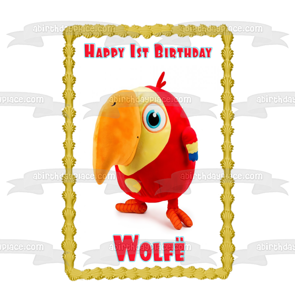 Baby First Vocabularry Soft Plush Toy Edible Cake Topper Image