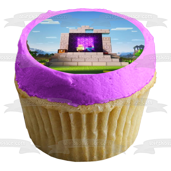 Minecraft End Portal Cake