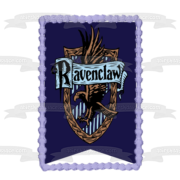 Harry Potter Hogwarts Ravenclaw Crest Blue Background Edible Cake Topp – A Birthday Place harry-potter-hogwarts-ravenclaw-crest-blue-background-edible-cake-topp-a-birthday-place