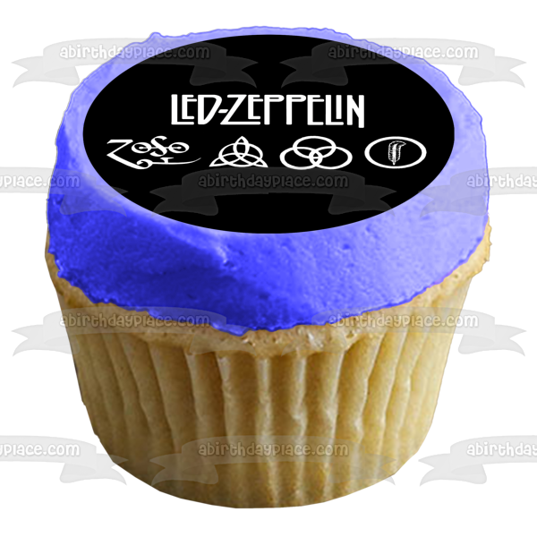 Led Zeppelin Planet Rock Album Cover Edible Cake Topper Image ABPID26853