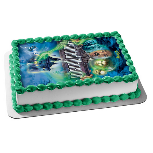 Póster de la película Disney The Haunted Mansion Eddie Murphy, decoración comestible para tarta, imagen ABPID52962 
