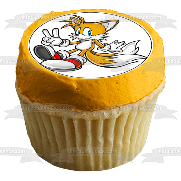 Sonic the Hedgehog Tails Edible Cake Topper Image ABPID12424