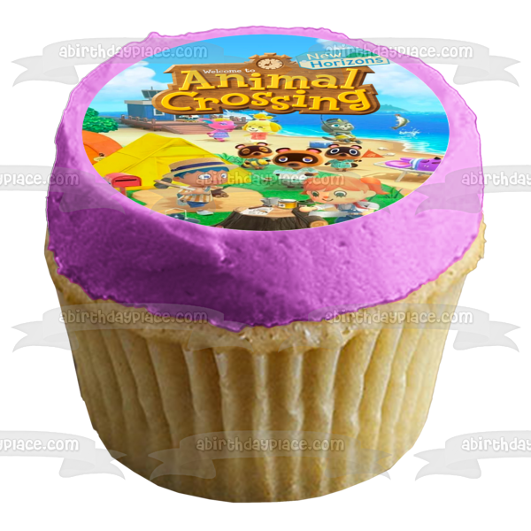 Animal Crossing New Horizons Social Simulation Video Game Villagers Farming Edible Cake Topper Image ABPID51411