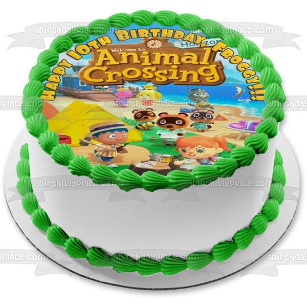 Animal Crossing New Horizons Social Simulation Video Game Villagers Farming Edible Cake Topper Image ABPID51411