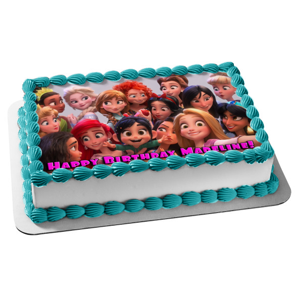 Wreck-It Ralph Breaks the Internet Princesses Edible Cake Topper Image ABPID00521