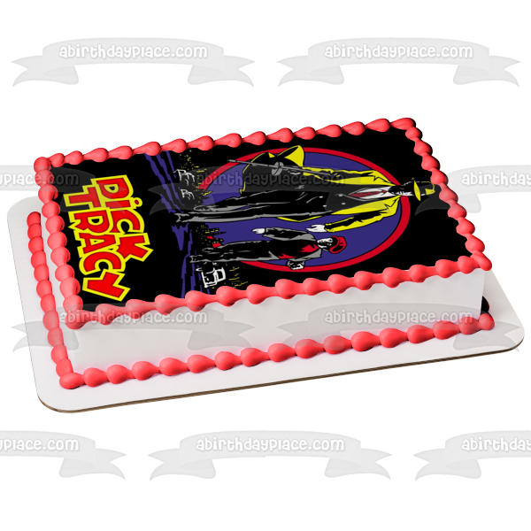 Dick Tracy Detective Film Noir Poster Edible Cake Topper Image ABPID53618