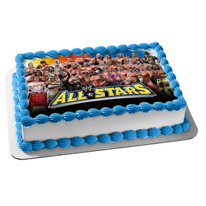Wwa World Wrestling All Stars Brian Adams Lex Luger Shark Boy Edible Cake Topper Image ABPID53620
