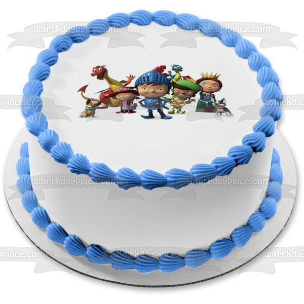 Mike the Knight Evie Galahad Sparky and Squirt Edible Cake Topper Image ABPID01384