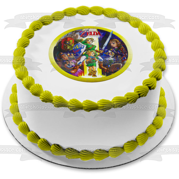 The Legend of Zelda Ocarina of Time Link Edible Cake Topper Image ABPID00068