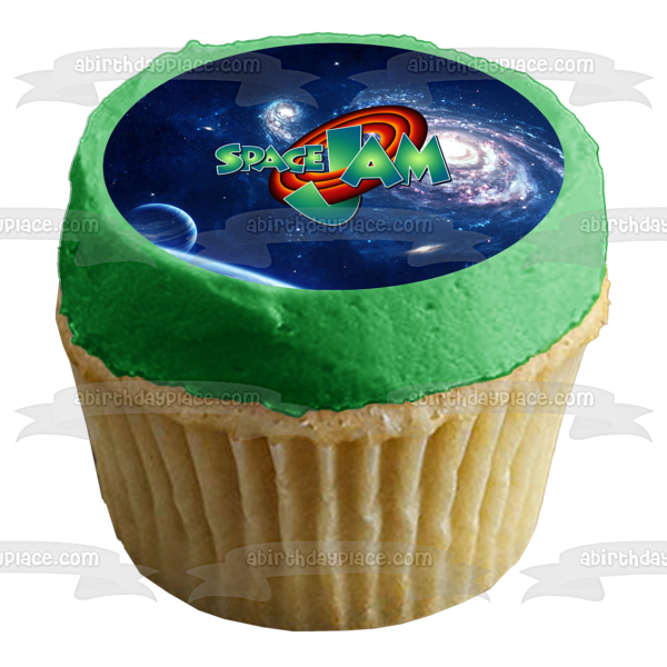 Space Jam Galaxy Planet Star Edible Cake Topper Image ABPID01611
