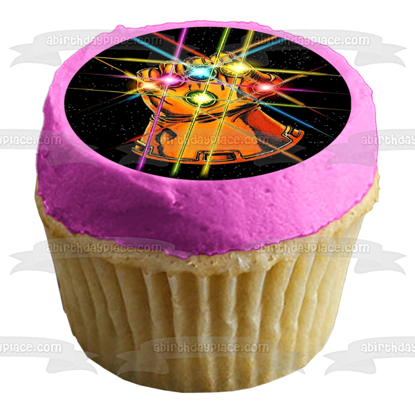 Infinity Gauntlet  Avengers Edible Cake Topper Image ABPID01638