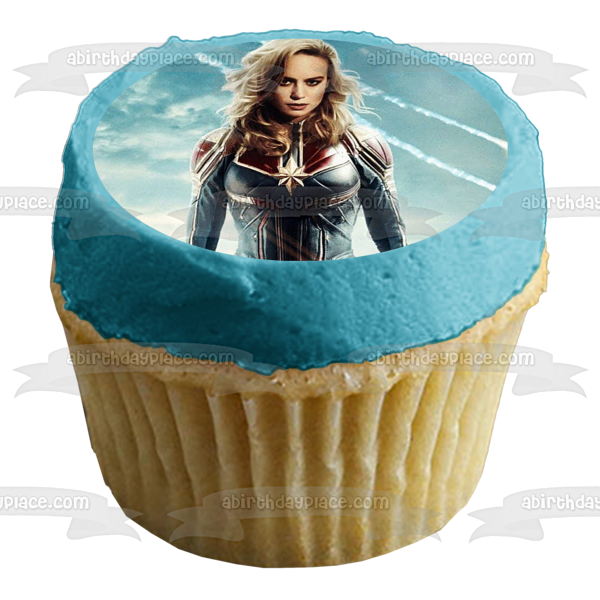 Captian Marvel Guerra Galáctica Fantasía Ciencia Ficción Imagen comestible para tarta ABPID01652 