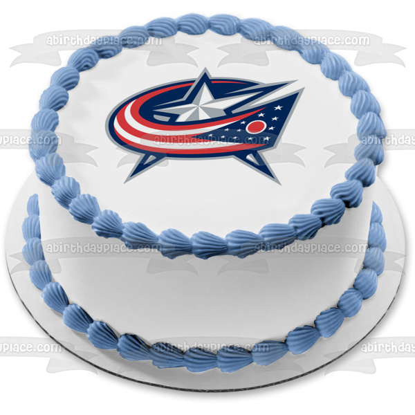 Columbus Blue Jackets Logo NHL Edible Cake Topper Image ABPID01901