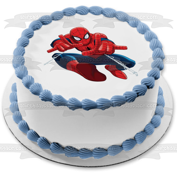 Spider-Man Spidey Webs Edible Cake Topper Image ABPID03301