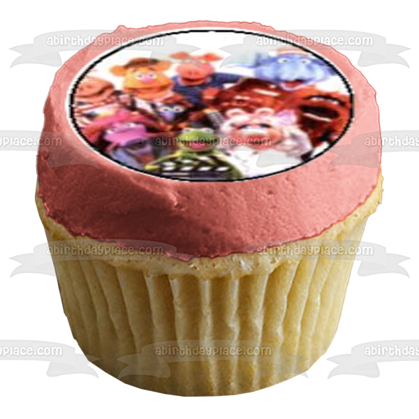 Los Muppets Kermit Miss Piggy Animal Fozzie Bear y Gonzo Imágenes comestibles para cupcakes ABPID03318 