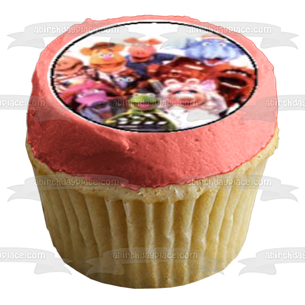 Los Muppets Kermit Miss Piggy Animal Fozzie Bear y Gonzo Imágenes comestibles para cupcakes ABPID03318 