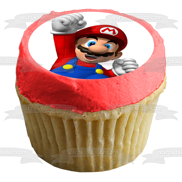 Nintendo Super Mario Brothers Edible Cake Topper Image ABPID05216