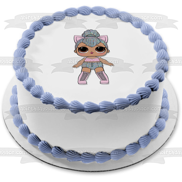 LOL Surprise Kitty Queen Edible Cake Topper Image ABPID49618