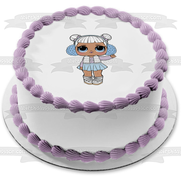 LOL Surprise Snow Angel Edible Cake Topper Image ABPID49621