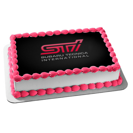 Subaru Tecnica International Logo Edible Cake Topper Image ABPID49699