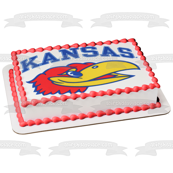 University of Kansas Jayhawks Logo Edible Cake Topper Image ABPID49706