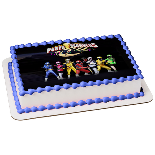 Power Rangers Ninja Steel Brody Romero Preston Tien Calvin Maxxwell Edible Cake Topper Image ABPID49726