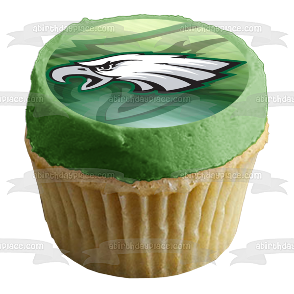 Philadelphia Eagles Logo NFL Edible Cake Topper Image ABPID05232