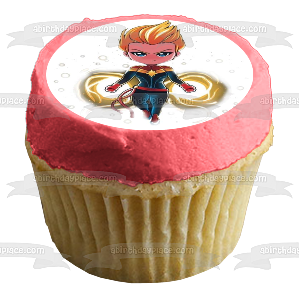 Janette Captain Marvel Edible Cake Topper Image ABPID49730