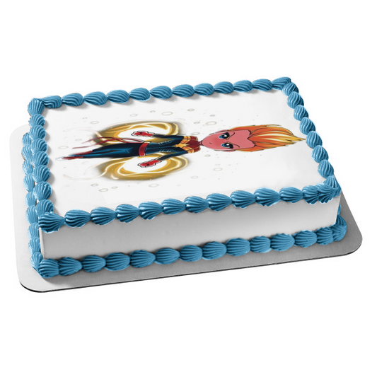 Janette Captain Marvel Edible Cake Topper Image ABPID49730