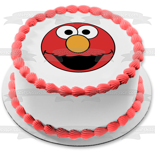 Sesame Street Elmo Muppet Elmo's World Edible Cake Topper Image ABPID03469