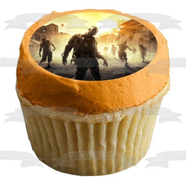 Dying Light Infected Harran and Zombies Edible Cake Topper Image ABPID03476