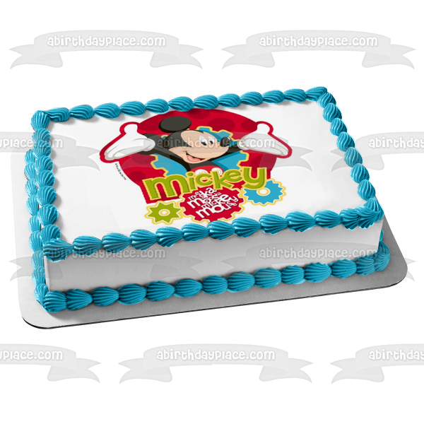 Mickey Mouse Clubhouse Gears Edible Cake Topper Image ABPID49806