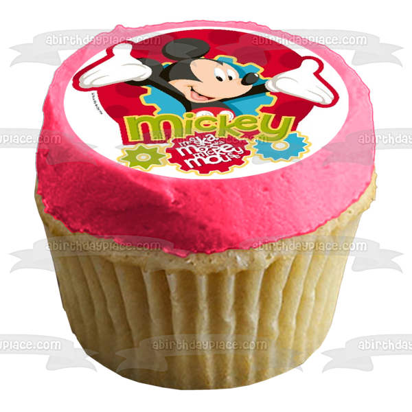 Mickey Mouse Clubhouse Gears Edible Cake Topper Image ABPID49806