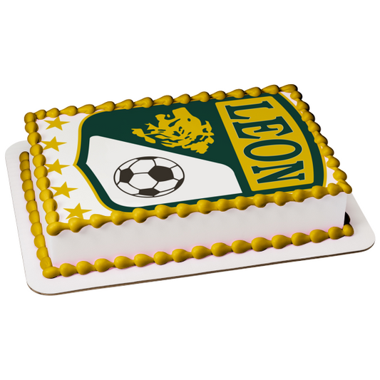 Imagen comestible para decoración para tarta con el logotipo del Club León Mexican Pro Football Club ABPID49807 