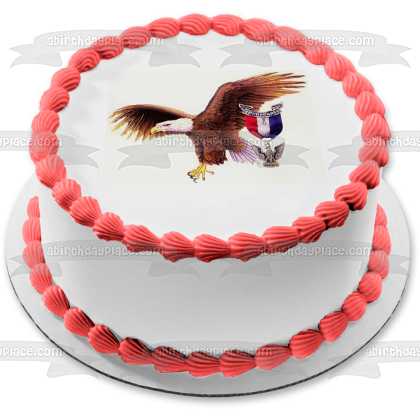 Boy Scouts of America Eagle and Their Pendant Edible Cake Topper Image ABPID03497