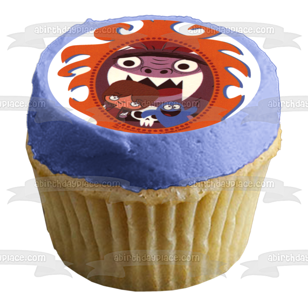 Foster's Home for Imaginary Friends Bloo Eduardo Mac Edible Cake Topper Image ABPID03550