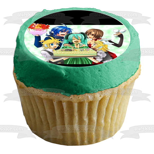 Anime Cartoon Various Characters Happy Birthday Edible Cake Topper Image ABPID03648