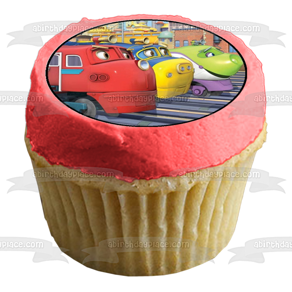 Chuggington Locomotives Wilson Brewster and Koko Edible Cupcake Topper Images ABPID03702