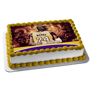 Kobe Bryant Collage Basketball NBA Edible Cake Topper Image ABPID53662