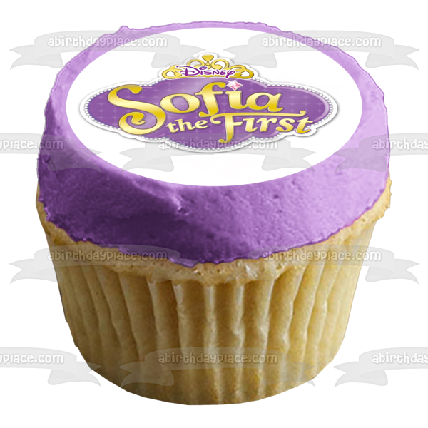 Sofia the First Logo Edible Cake Topper Image ABPID03801
