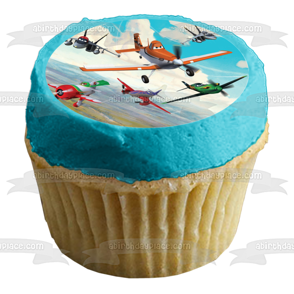 Planes Dusty Ripslinger Skipper and El Chupacabra Edible Cake Topper Image ABPID03805